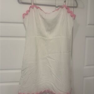 Charming White and Pink Dress